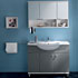 Mobile da bagno con ante e specchiera lavandino integrato - Idrobox