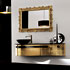 Mobile da bagno. composizione in finitura foglia oro - Versa Composizione