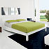 Letto in legno con testiera inclinata. Rete sostenuta - JOUR CS/6022-G