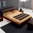 Letto interamente rivestito in cuoio. Testiera imbottita - SHAMA CS/554