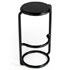Sgabello in metalo con seduta tonda. Sgabello con - Min h75