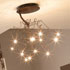 Lampada a sospensione con base in ottone e steli in - Agata a sospensione