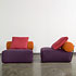 Divano componibile moderno dai colori vivaci, adatto - Puzzle
