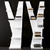 Libreria a parete per soggiorno. Libreria in MDF laccato - One 507