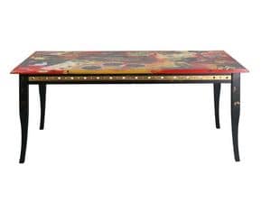 Picture of T 226 Decoupage, solid wood tables