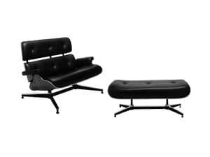 Picture of ART. 1716 1717, armchair and footrest set