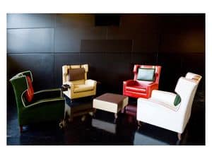 Picture of Garibaldi, armchair with pouf
