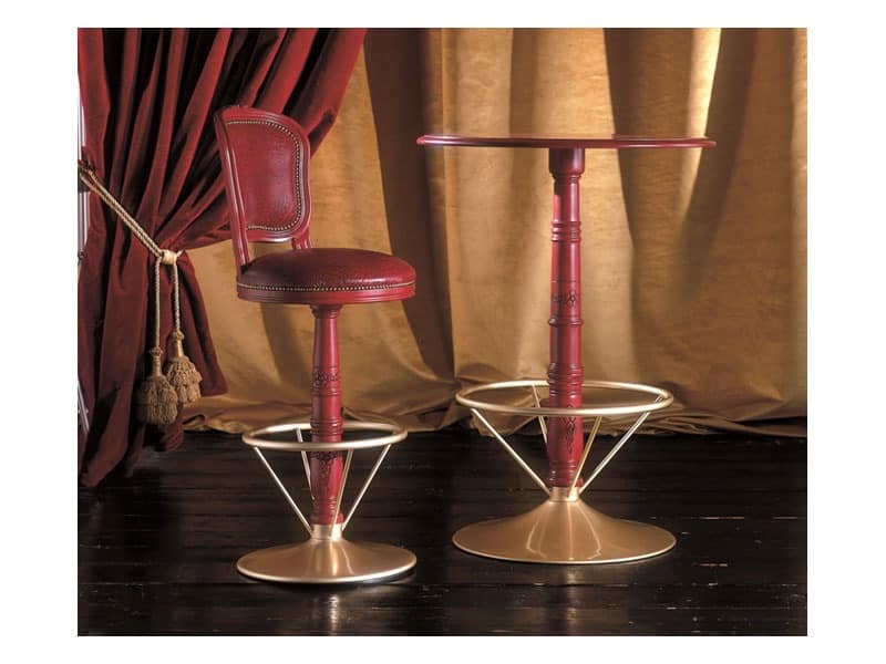Picture of INES tall bar table 8530T, table with rounded top