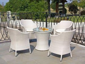 Picture of Wings T white, water-resistant small tables