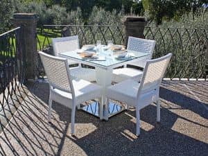 Picture of Kono white, garden table