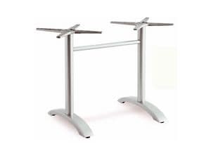 Picture of CAPRI 2 + 2 Silver BASE 893, metal table base