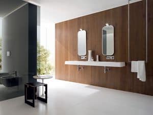 Picture of OPUS integrated top double basin, washbasin