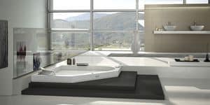 Picture of Aura Corner 140 Corian, bathtub