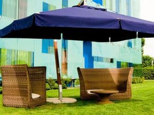 Picture of Side arm umbrella, opening parasols