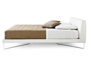 Picture of Chocolate Bed, leather upholstered beds