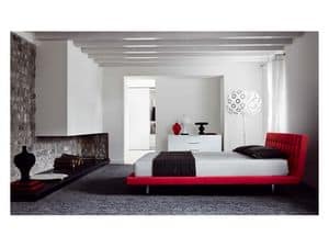 Picture of Drift Bed Block Collection, upholstered bed