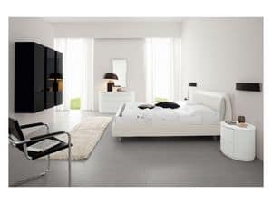 Picture of Eros 96, classic style leather beds