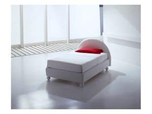 Picture of Gun, bed upholstered in leather