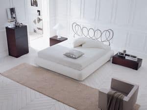 Picture of Paris bed, leather upholstered beds