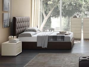 Picture of Priv� bed, elegant leather beds