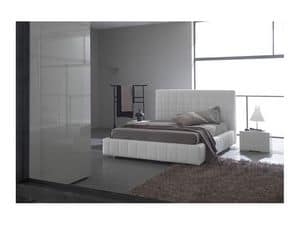 Picture of Scacco bed, beds with upholstered bedframe