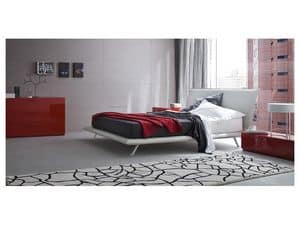 Picture of Space bed, leather covered bed