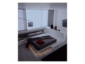 Picture of Square Bed Easy Collection, inlayed bed