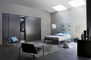 Picture of Vinci Bed, bed in natural wood stain