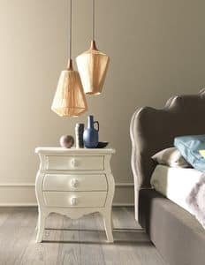 Picture of Roses nightstand, elegant bedside tables