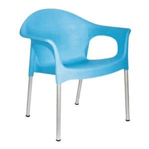 Picture of 691 - PL, metal chair with plastic seat