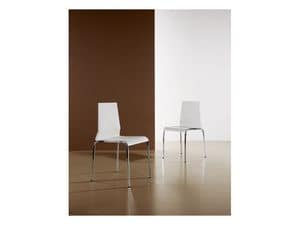 Picture of s84 marta, metal plastic kitchen chairs