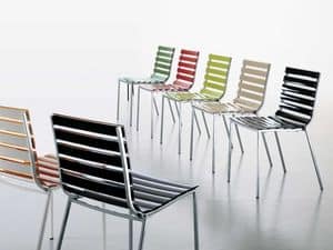 Picture of Scarlett, metal chair with plastic seat