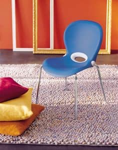 Picture of smarter, chairs with back in plastic material