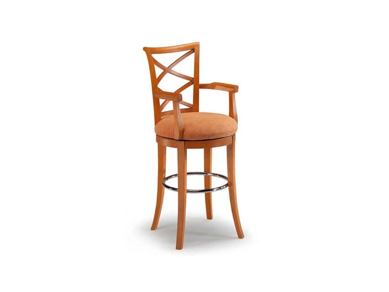 Picture of CROCI SWIVEL barstool 8011B, traditional barstool