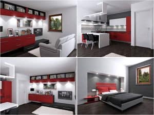 Picture of Interior design for a villa with bioclimatic controls in Udine, made-on-measure bar furniture