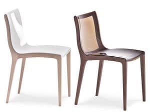 Picture of Shine, chair with wooden seat