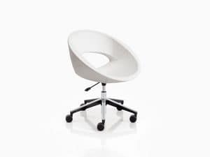 Picture of Smile > swivel chair on castors version, office chairs with alternative shape