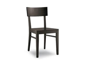 Picture of 168 wood, linear dining chairs
