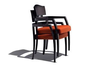 Picture of 1830 armchair 7205, chairs with wooden backrest