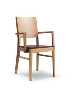 Picture of EMILY/P, chair with wooden backrest