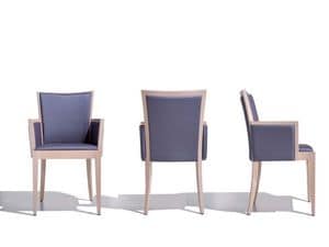 Picture of Evita armchair with padded armrests 7726, modern chair