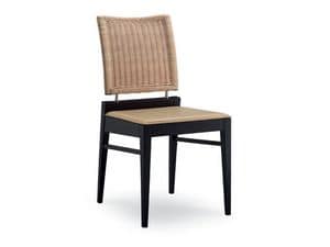 Picture of PEGGY/R, chair with horizontal patterned backrest