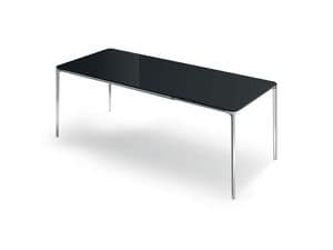 Picture of Extendible Slim , glass tables with extension