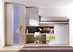 Picture of Comp. 402, modular bedroom for children