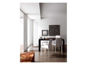 Picture of Slim Table Flip Chairs, modern tables with glass top