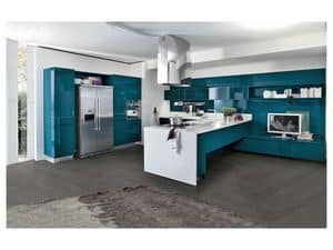 Picture of Bring 6 petrolio, linear kitchens