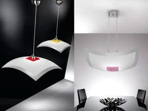 Picture of Oblo'color suspended lamp, ceiling lamp