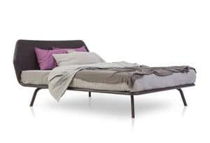 Picture of Bed Trama leather, beds in leather