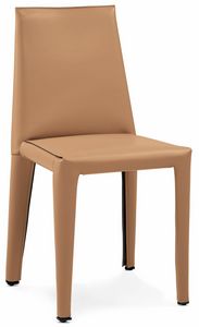Picture of Dab chair 10.0150, chair upholstered in leather
