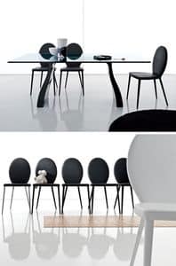 Picture of Dama 642 648, classic leather dining chair